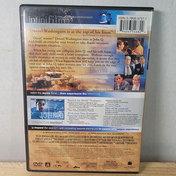 DVD John Q. w/ Insert - Picture 4 of 4